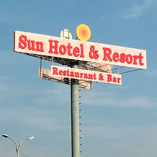 Hotel And Restaurant Sign Board
